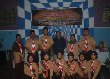 6 Anggota Pramuka MTs Terpadu Al-Kautsar Ikut Penilaian Pramuka Garuda