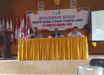 Kunjungan Kerja Kwarda Gerakan Pramuka Jambi ke Kwarcab Gerakan Pramuka Tebo