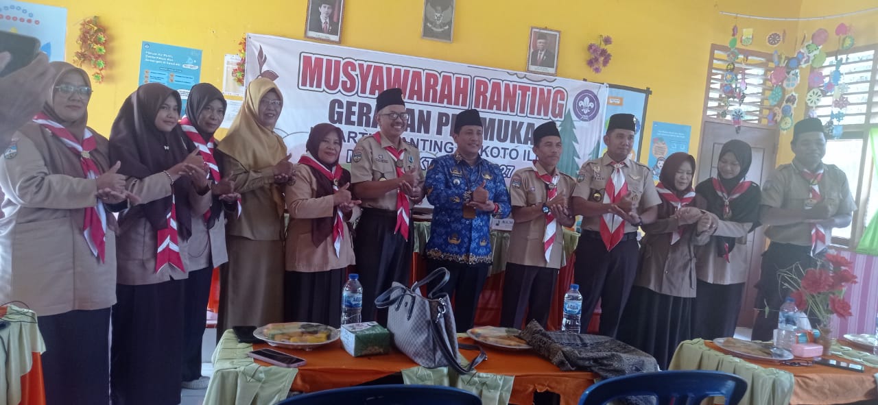 Camat VII Koto Ilir Buka Musyawarah Ranting Gerakan Pramuka