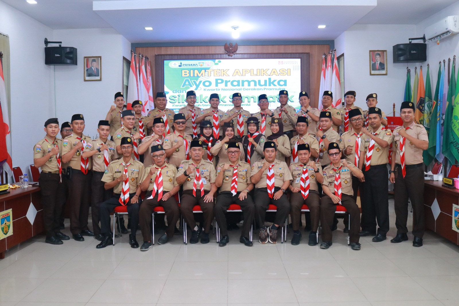 Kwarcab Tebo Kirim Peserta Bimtek Aplikasi Ayo Pramuka dan SiKakak Simpatik