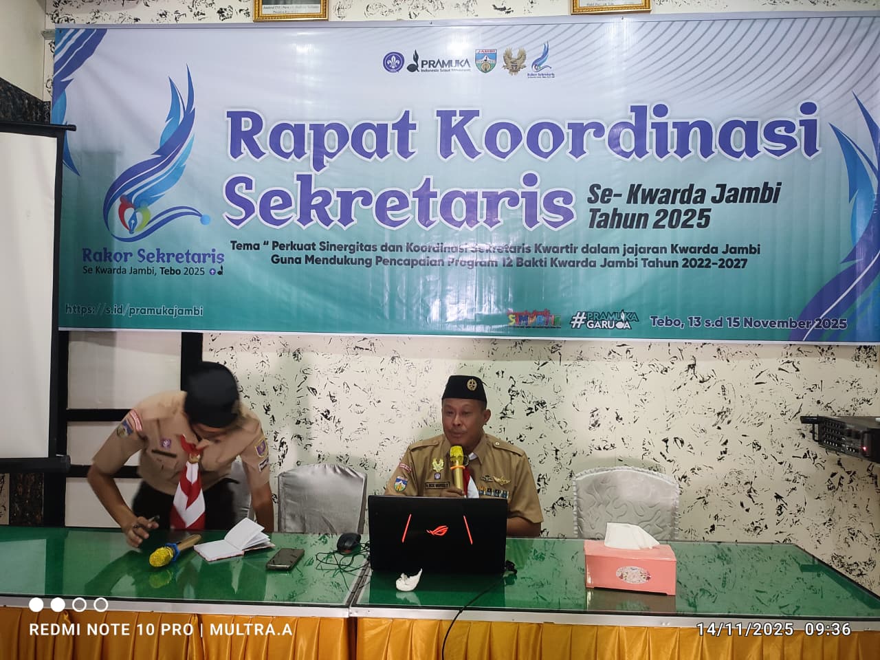 Kwarcab Tebo Tuan Rumah RAKOR Sekretaris se-Kwarda Jambi